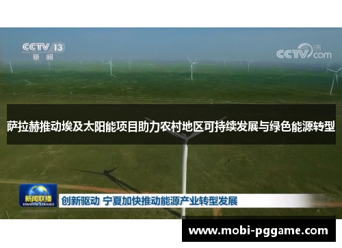 萨拉赫推动埃及太阳能项目助力农村地区可持续发展与绿色能源转型